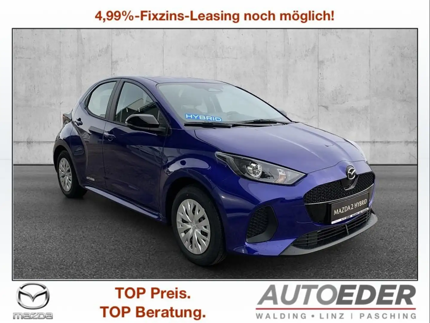 Mazda 2 Mazda2 Hybrid Prime Line Aut. Blau - 1