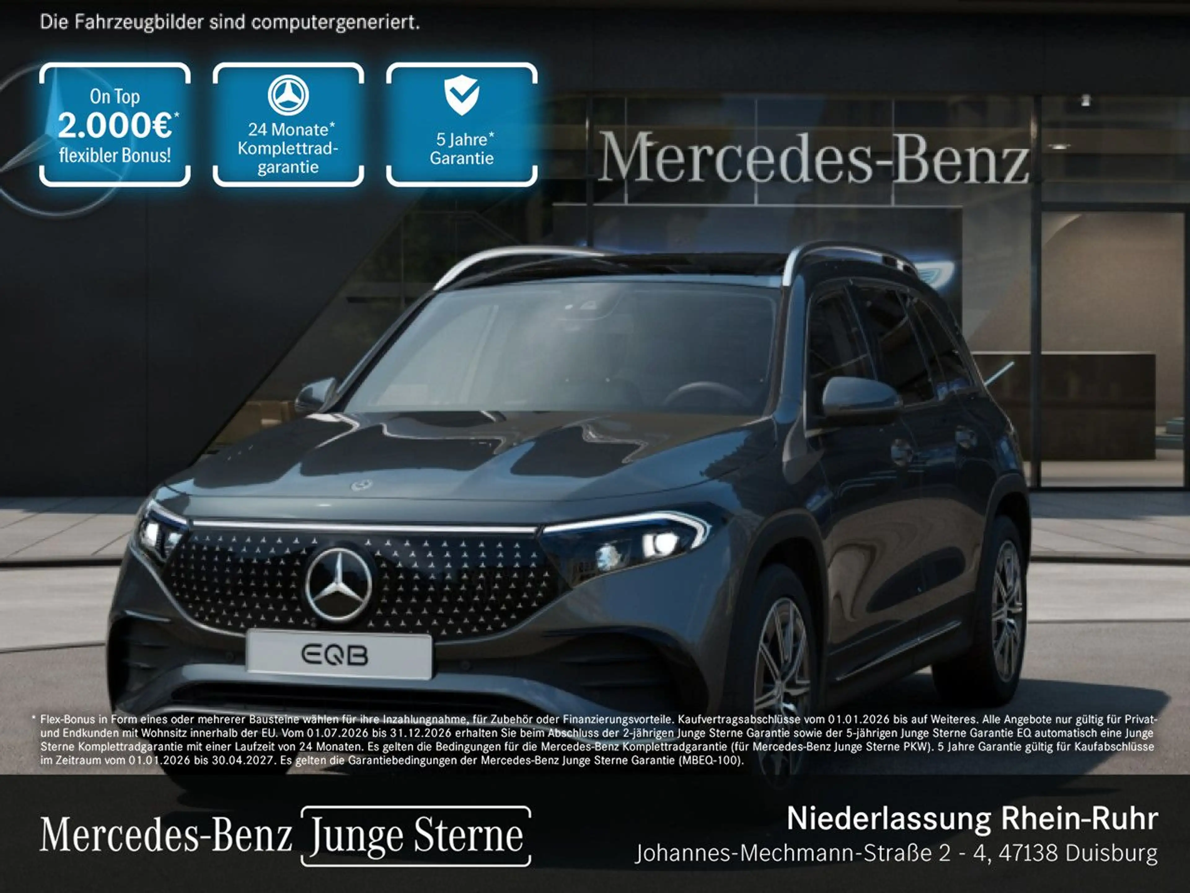 Mercedes-Benz EQB 350 4M AMG+PREMIUM+AHK+PANO+360+MEMORY+HUD