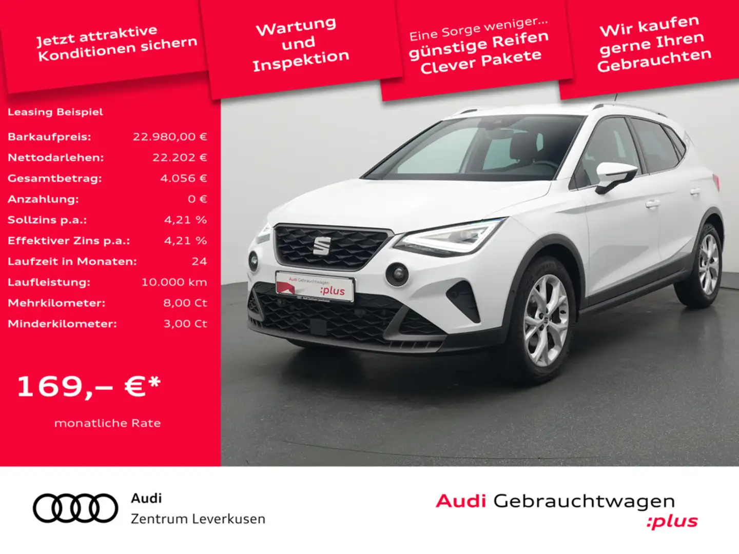 SEAT Arona FR ACC KAM NAVI SHZ LED PDC Weiß - 1