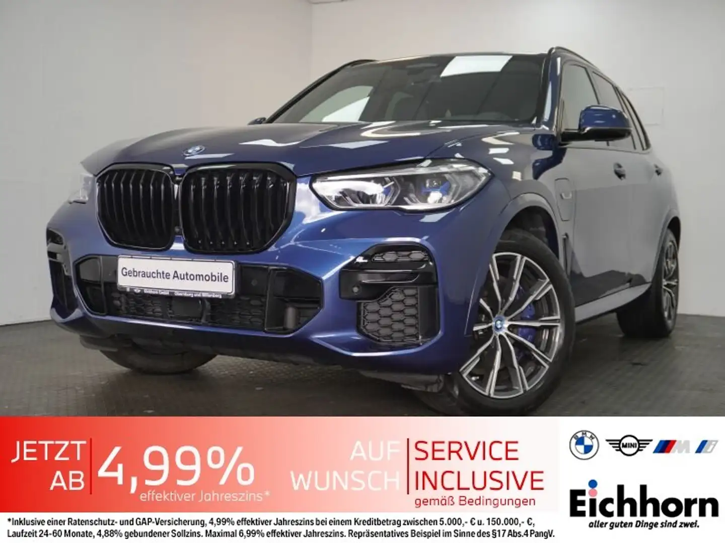 BMW X5 xDrive45e M Sportpaket *TOP AUSSTATTUNG* Bleu - 1