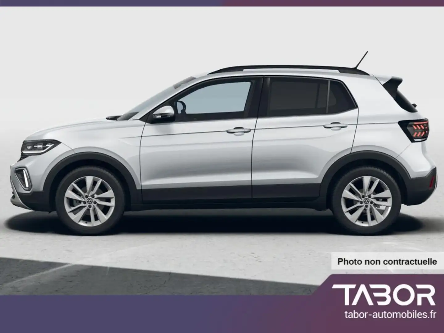 Volkswagen T-Cross 1.0 TSI 115 DSG IQ.Light 17p Argent - 2