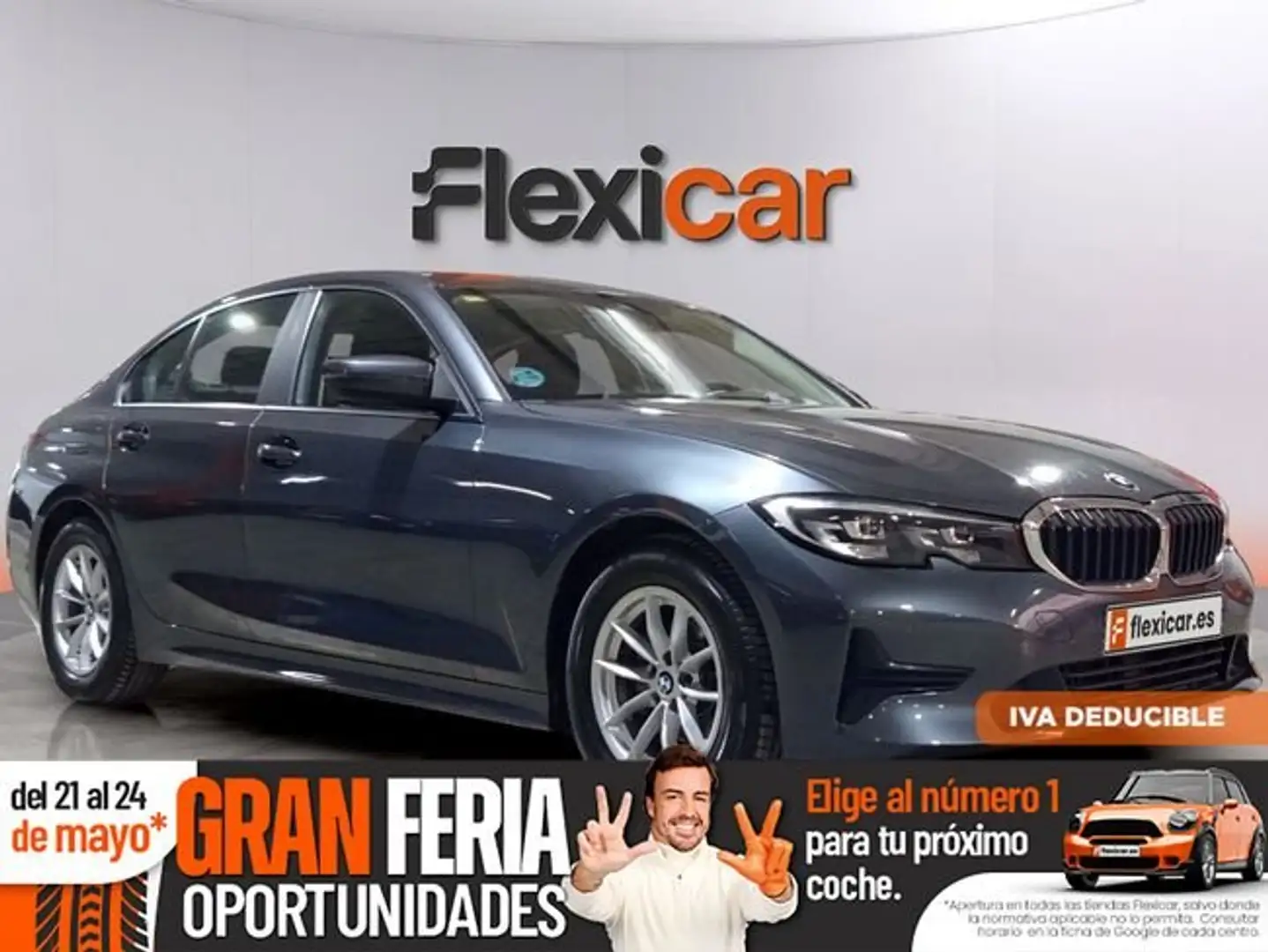BMW 318 318d Auto. Gris - 1