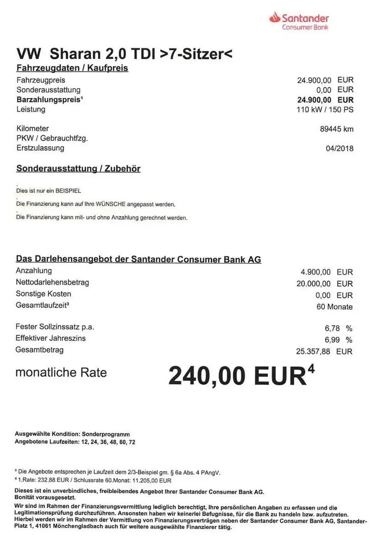 Volkswagen Sharan 2,0 TDI BMT 7-Sitze/AHK/NAV/SHZ/PDC/ACC Blau - 2