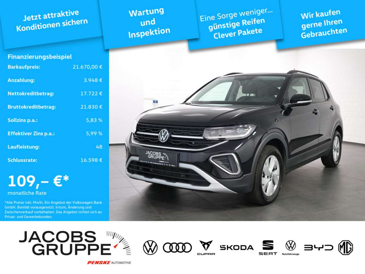Volkswagen T-Cross 2025 — 1.0 TSI Life Navi,Matrix,SHZ,RFK