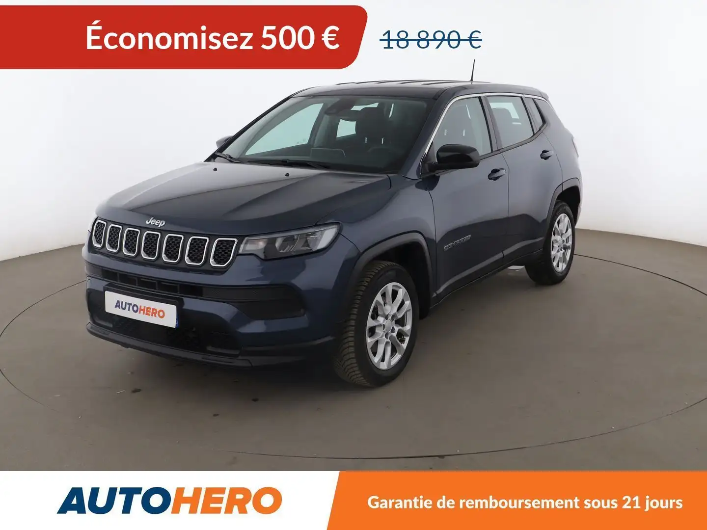 Jeep Compass 1.5 Turbo T4 MHEV Longitude 4x2 BVR7 Bleu - 1