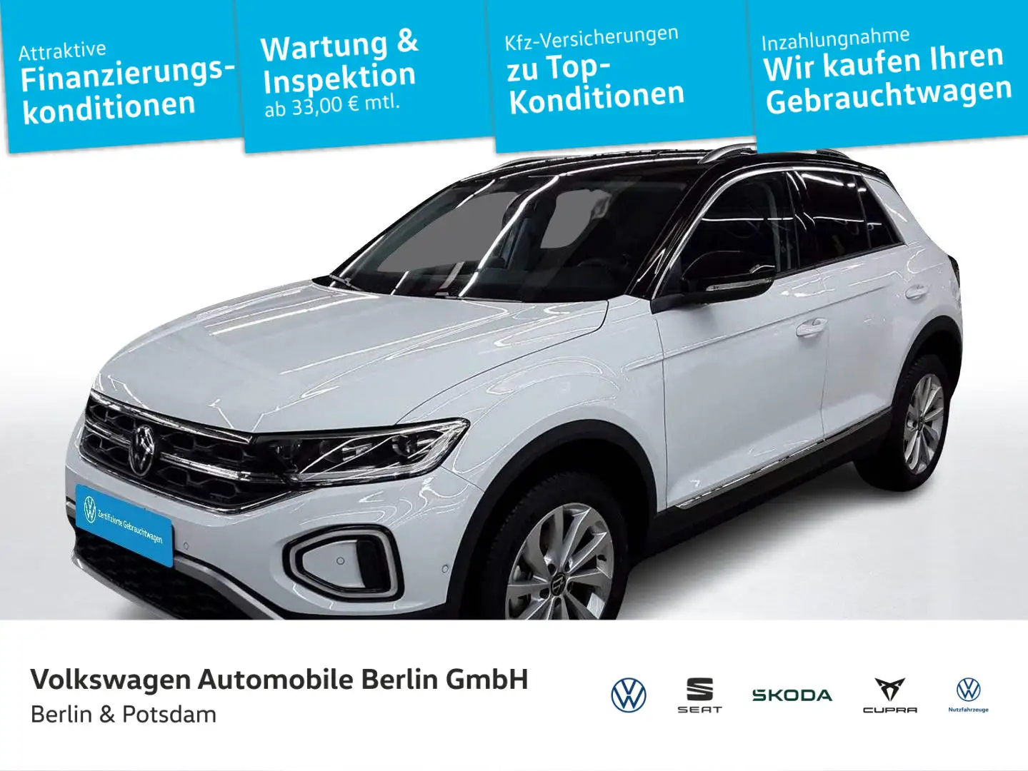 Volkswagen T-Roc 1.5 TSI Style DSG Wit - 1