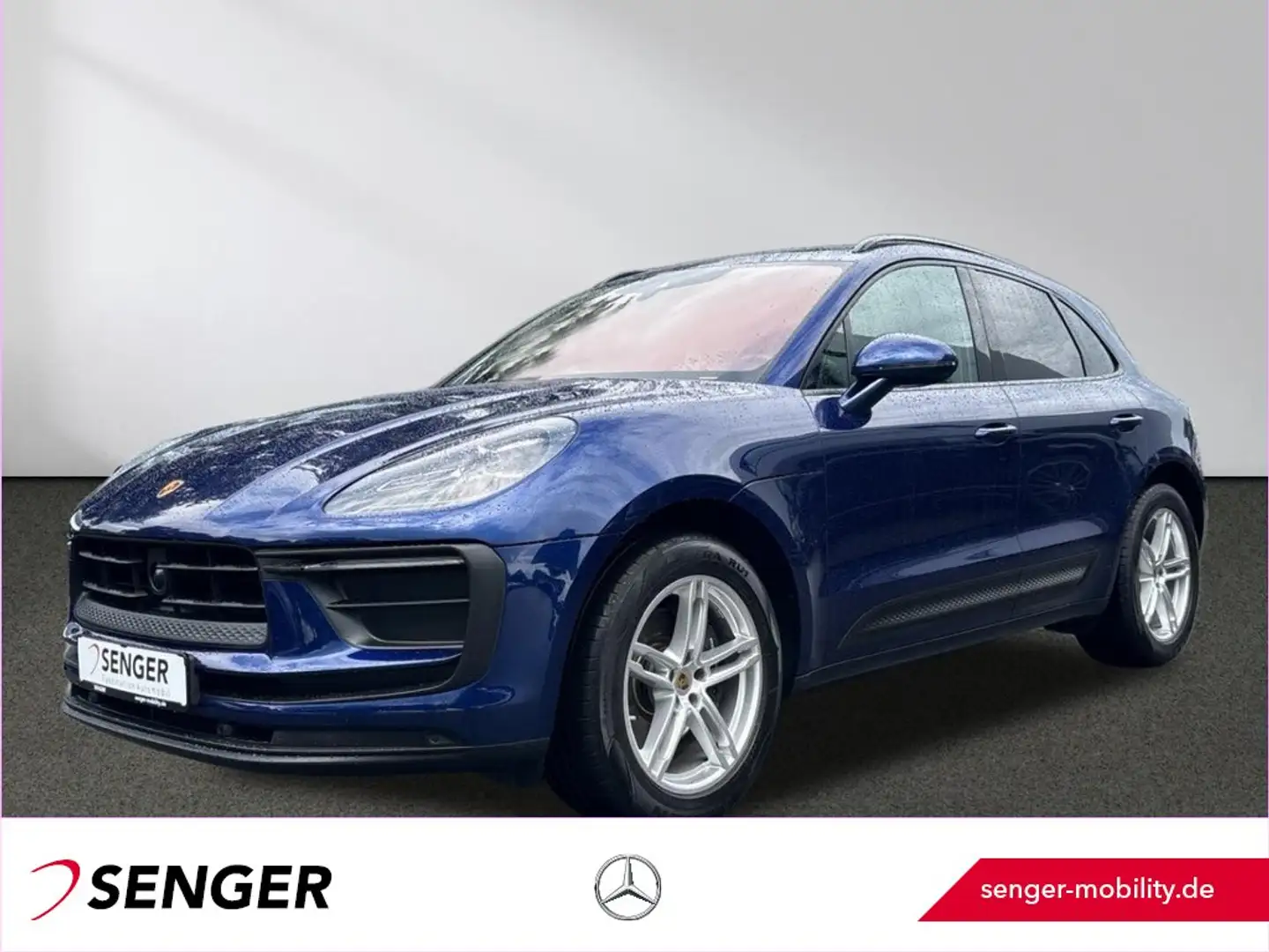 Porsche Macan Sportsitze Luftfederung Rückfahrkamera AHK Blauw - 1