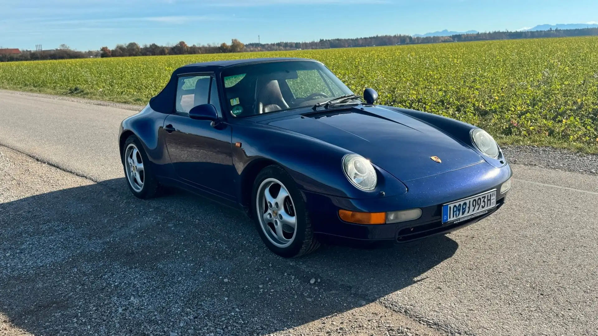 Porsche 993 Carrera Cabriolet Tiptronic deutsch 150000km Blau - 2