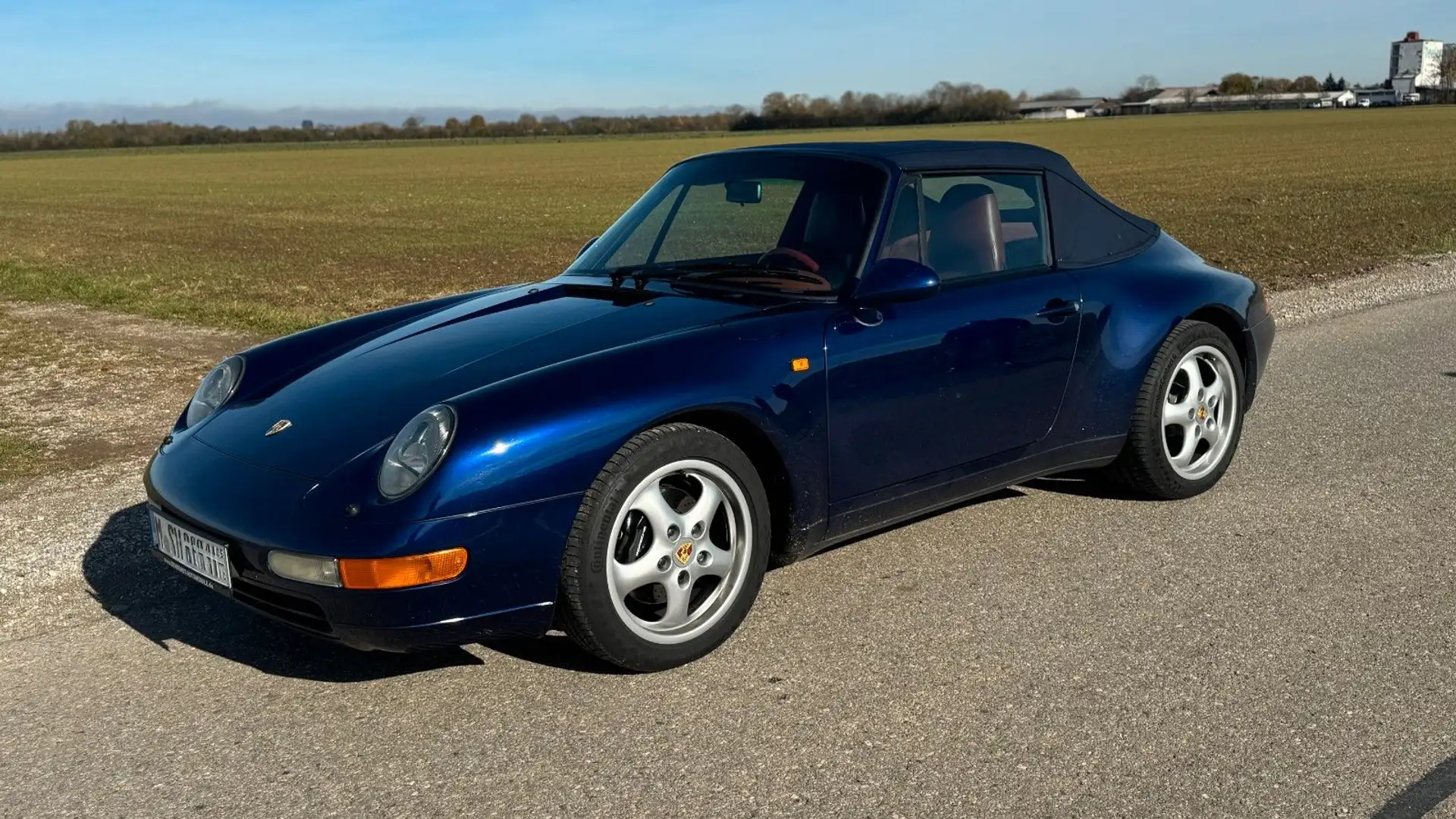 Porsche 993 Carrera Cabriolet Tiptronic deutsch 150000km Blau - 1