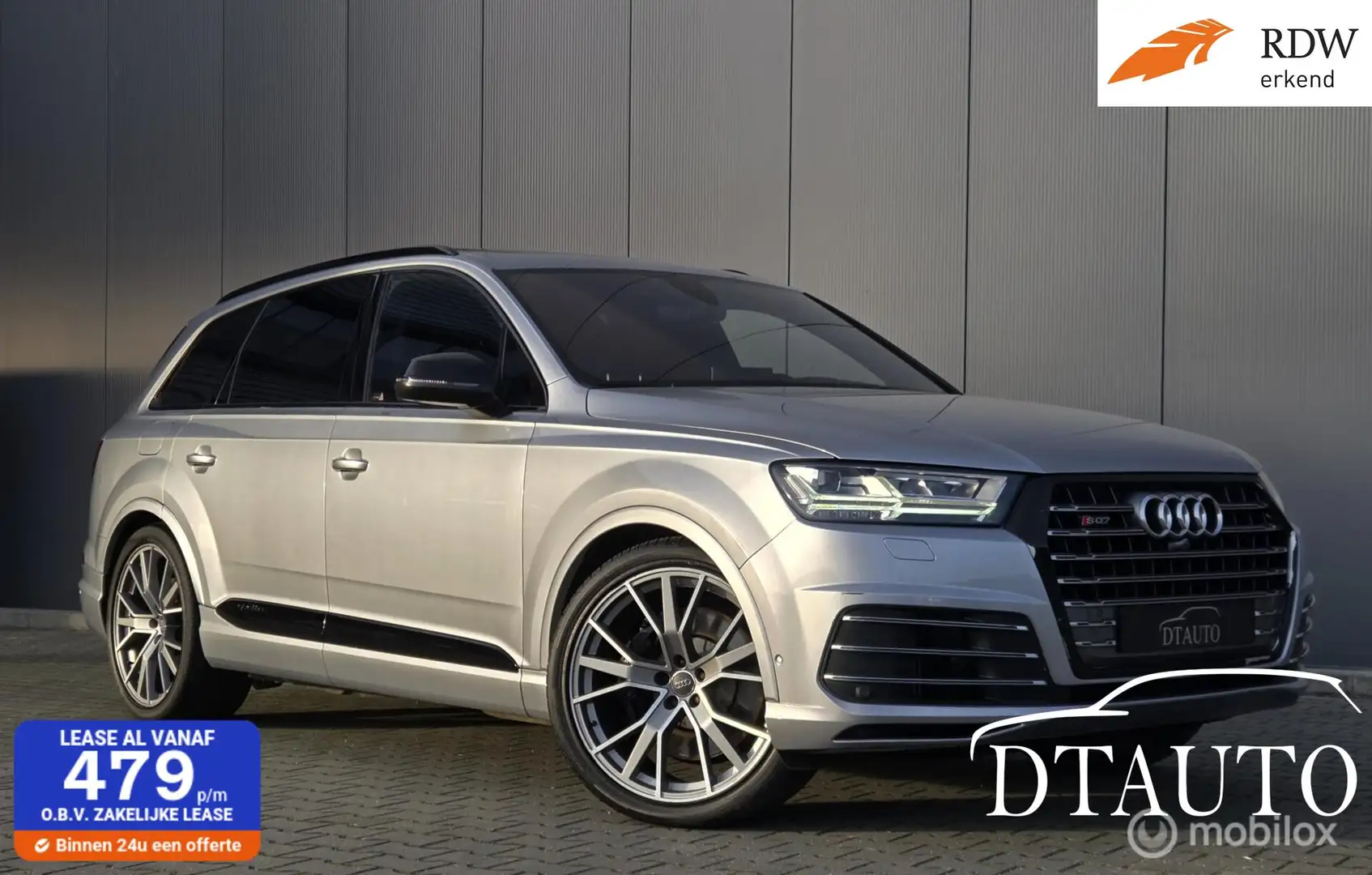 Audi SQ7 4.0 TDI quattro Pano Bose Grijs Kenteken IZGST 22' Zilver - 1