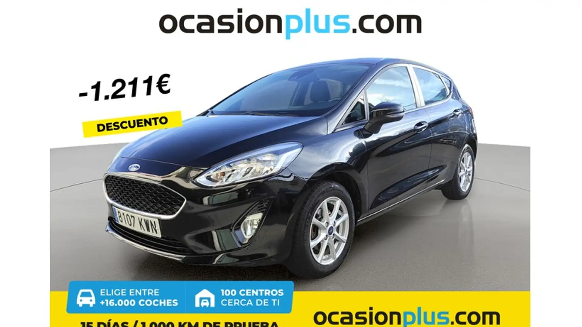 Ford Fiesta 1.1 Ti-VCT Trend Negro - 1