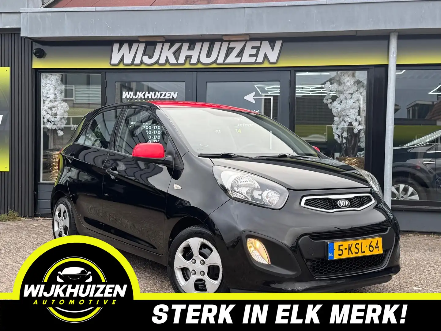 Kia Picanto 1.0 CVVT ISG Sport met Airco !!! Nieuwe apk !!! Na Zwart - 1