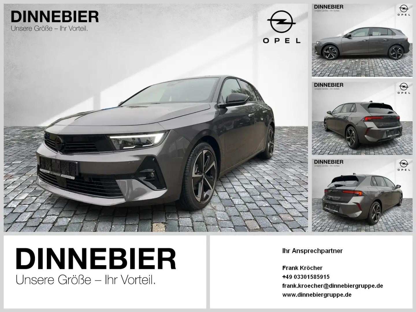 Opel Astra 5-Türer. GS. DynLicht 360 FLA SpurH SpurW Gris - 1
