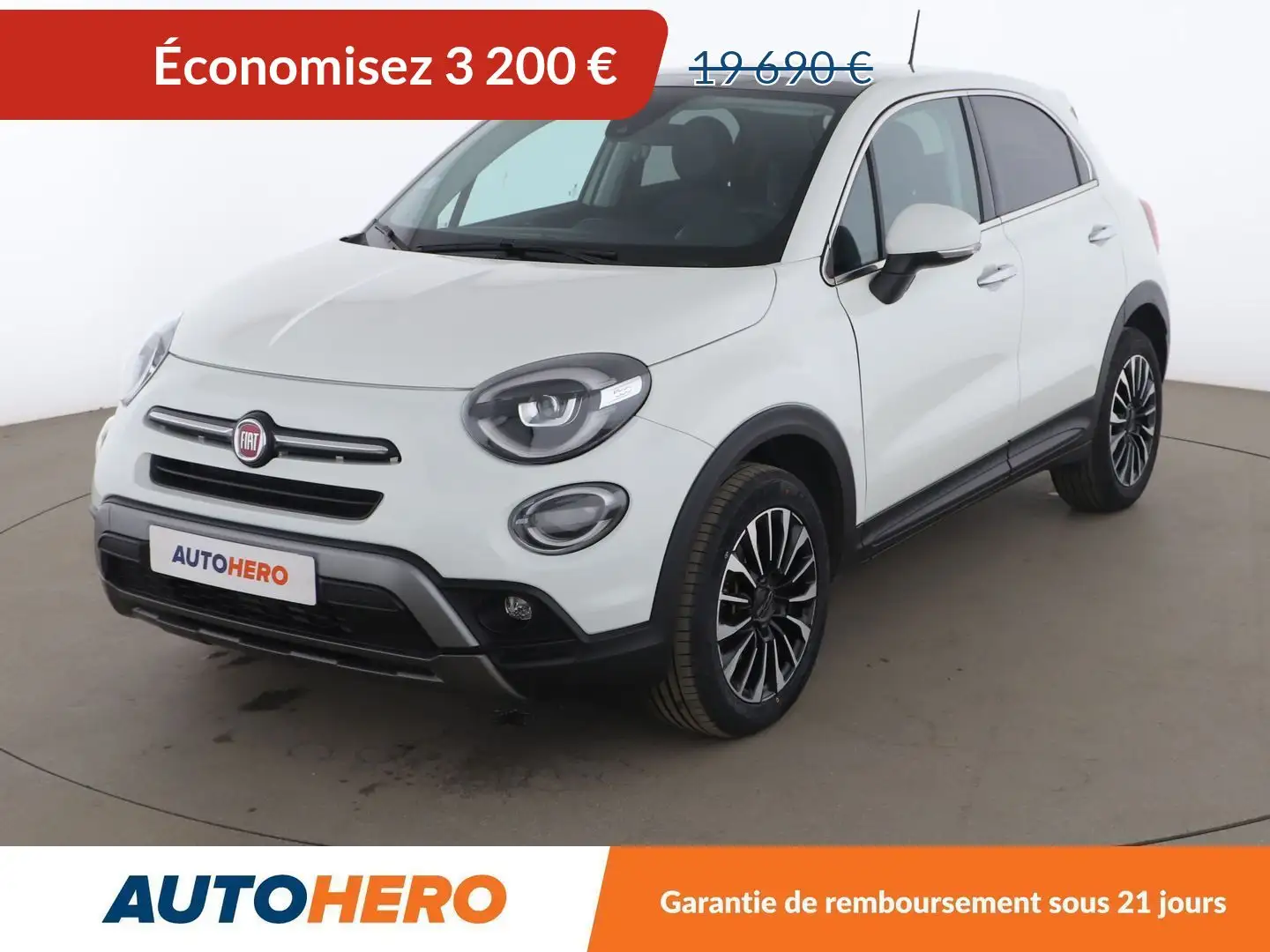 Fiat 500X 1.3 FireFly T T4 Cross DCT Blanc - 1