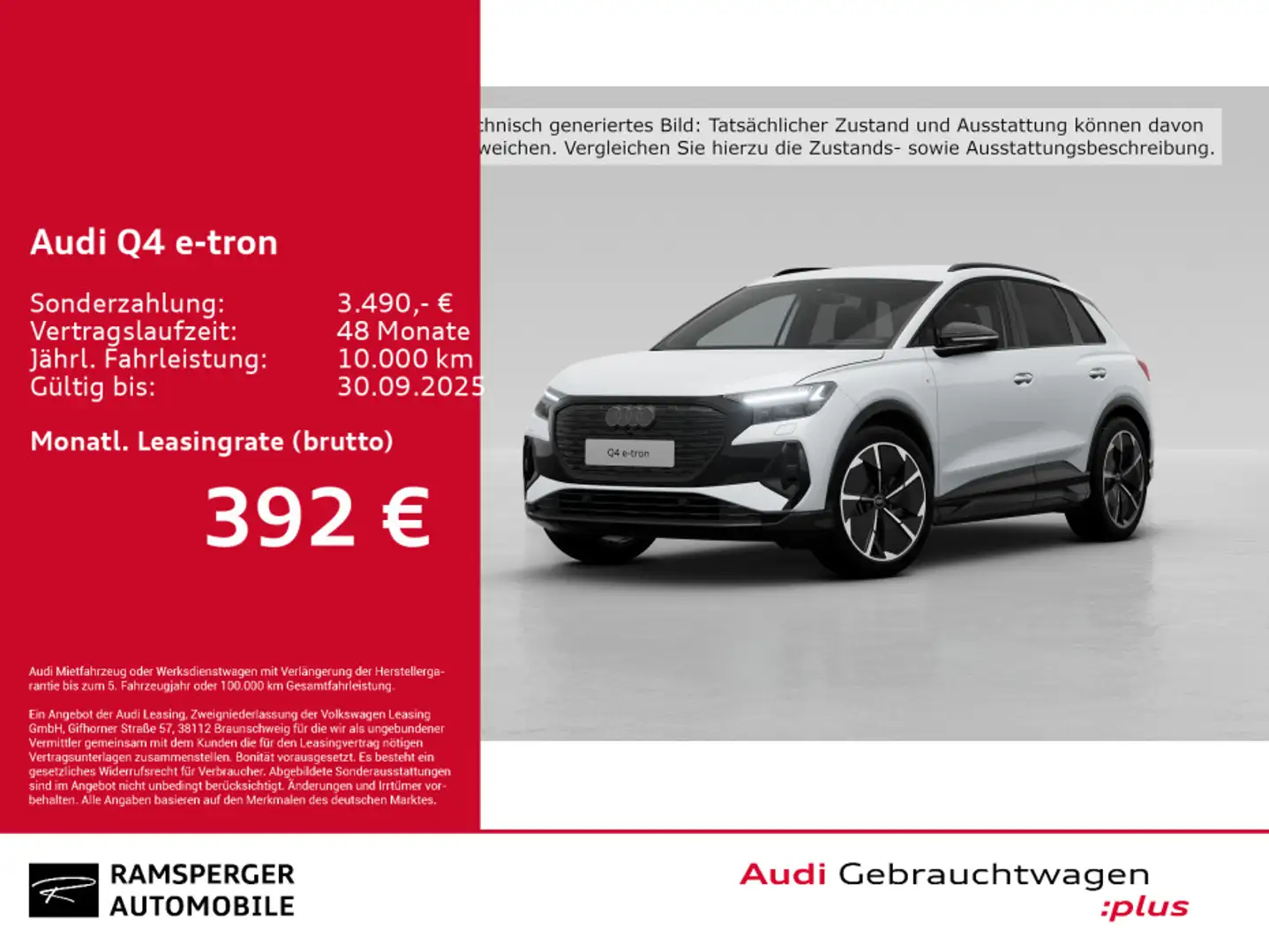 Audi Q4 e-tron 45 edition S line Matrix ACC HuD Navi Fehér - 1