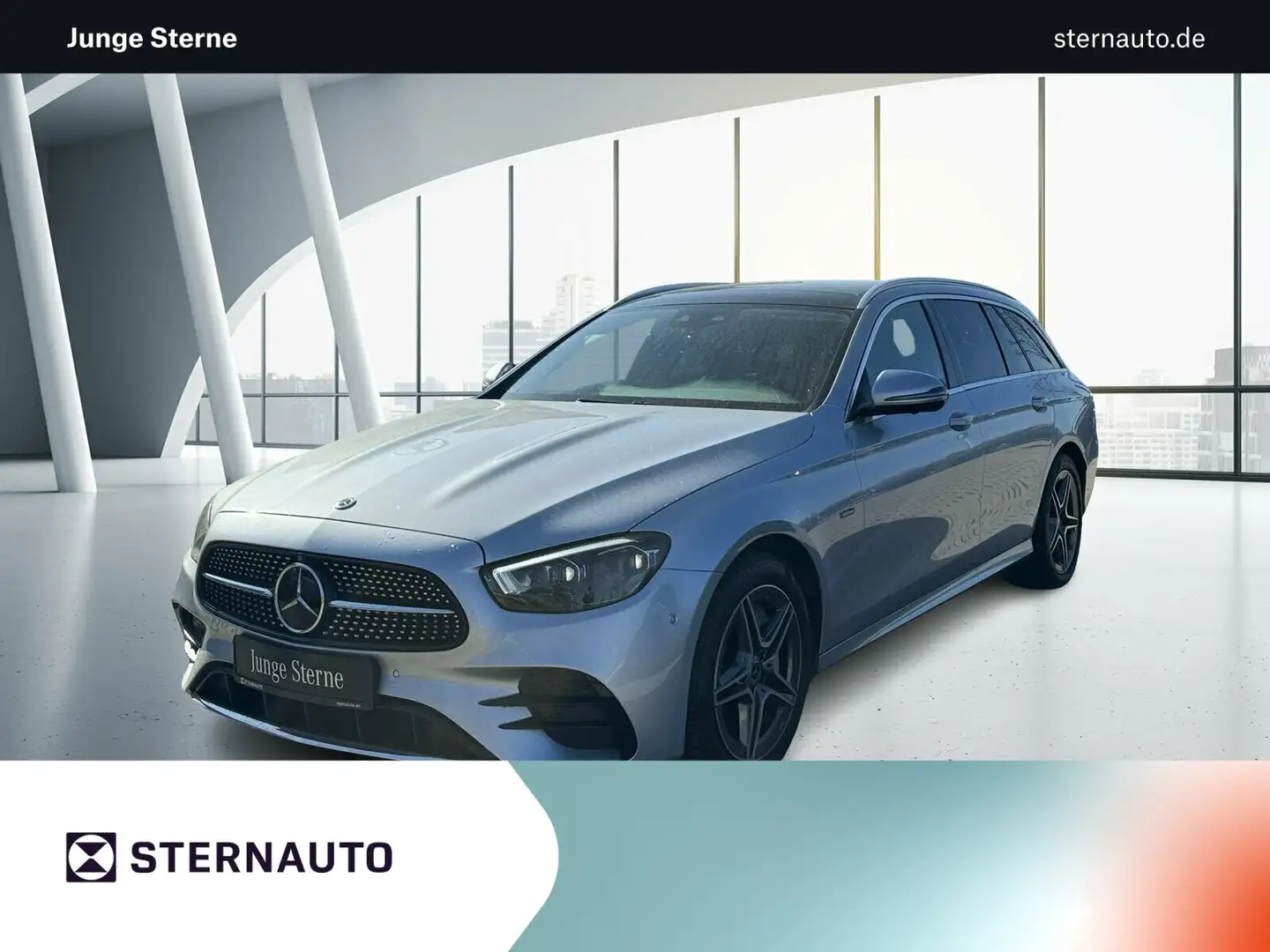 Mercedes-Benz E 300 E 300 de T AMG Line/Avantgarde Interieur/Navi/LED Silber - 1