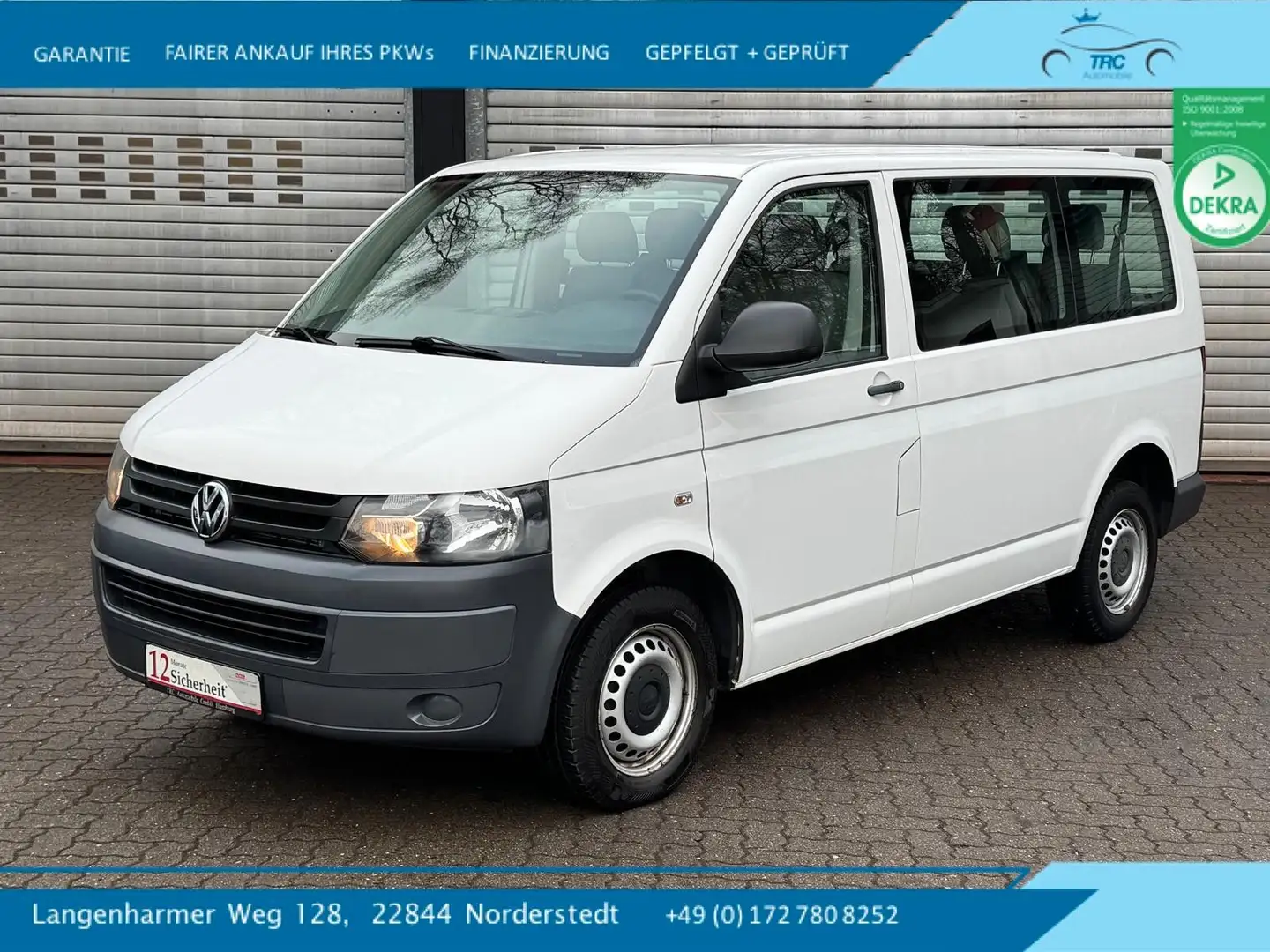 Volkswagen T5 Transporter 9-Sitzer * Klima *NEU-TÜV Weiß - 1