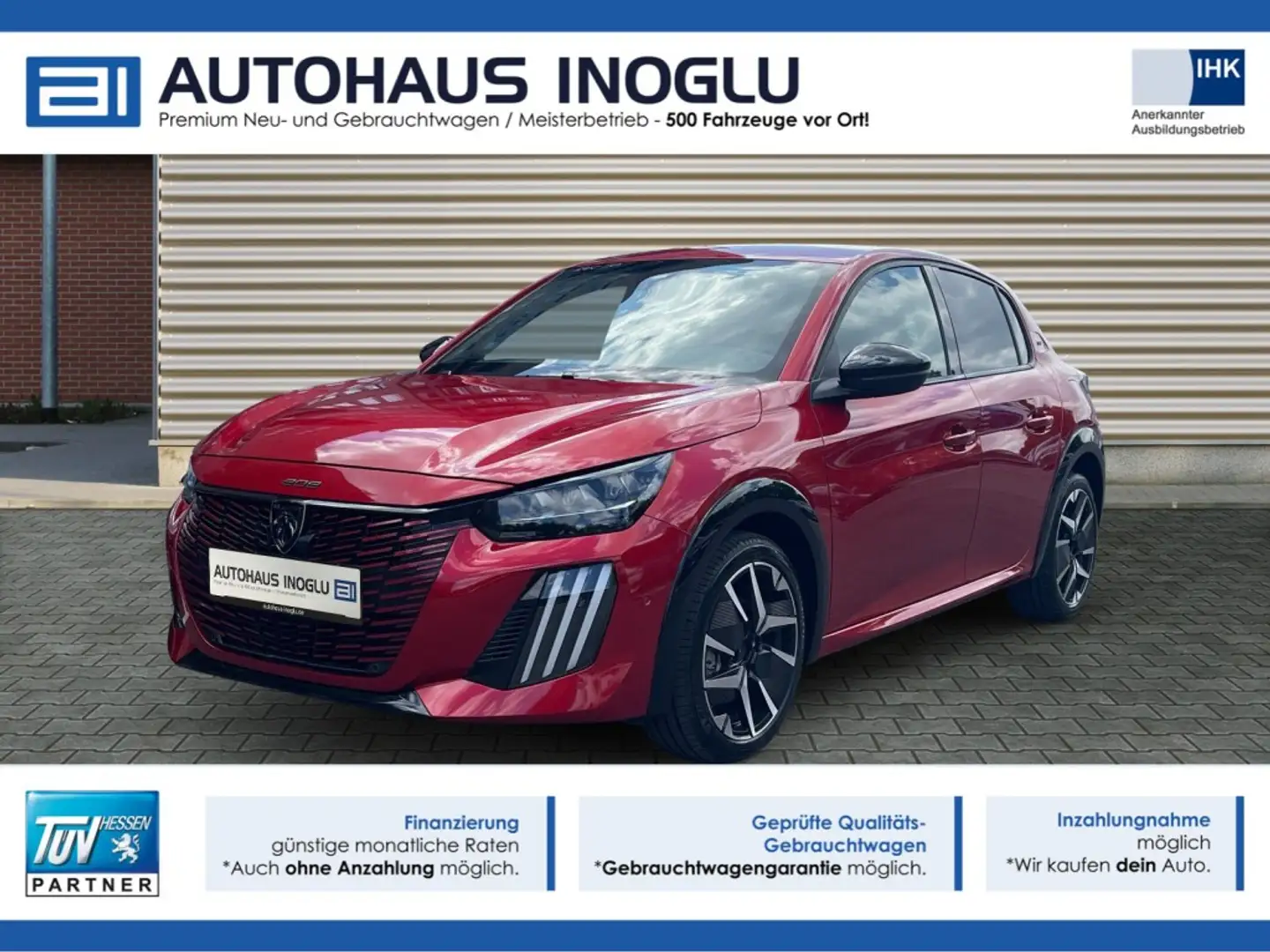 Peugeot 208 GT PureTech 100 S&S Navi+LED+360° Kam+DAB+PDC+VC+ Rot - 1