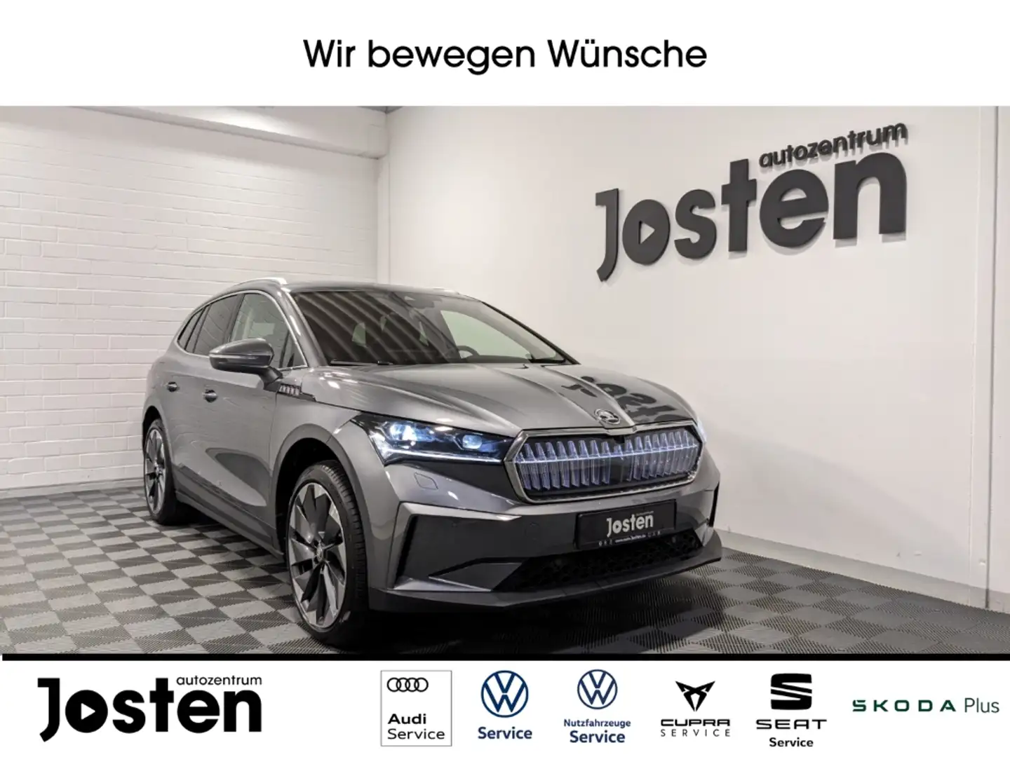 Skoda Enyaq 80x Lounge Advanced PANO Wärmepumpe Grau - 1