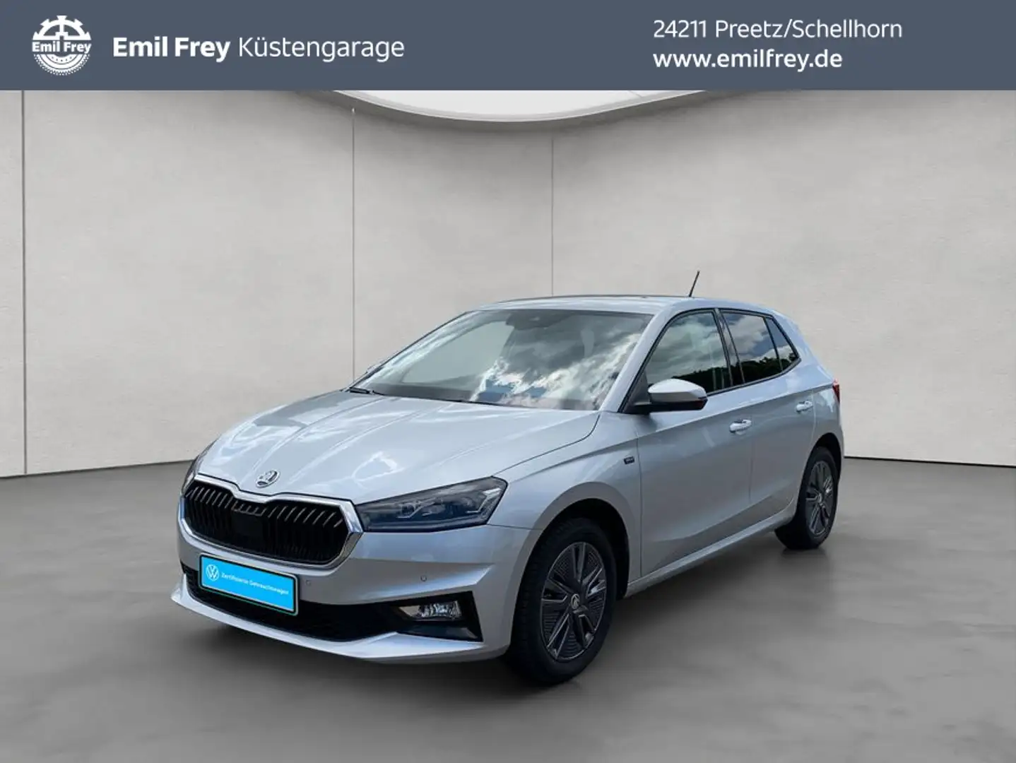 Skoda Fabia 1.0 TSI DSG Selection LED Navi ACC Silber - 1