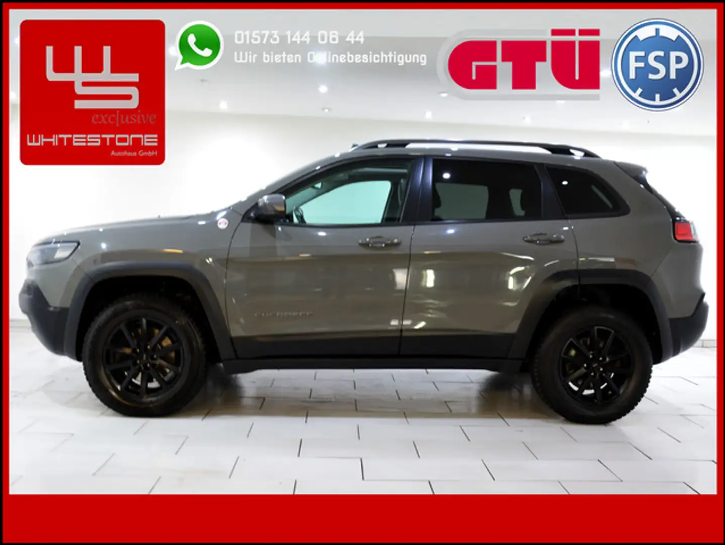 Jeep Cherokee Trailhawk 4WD / Panorama / 1.Hd / Voll Grijs - 1