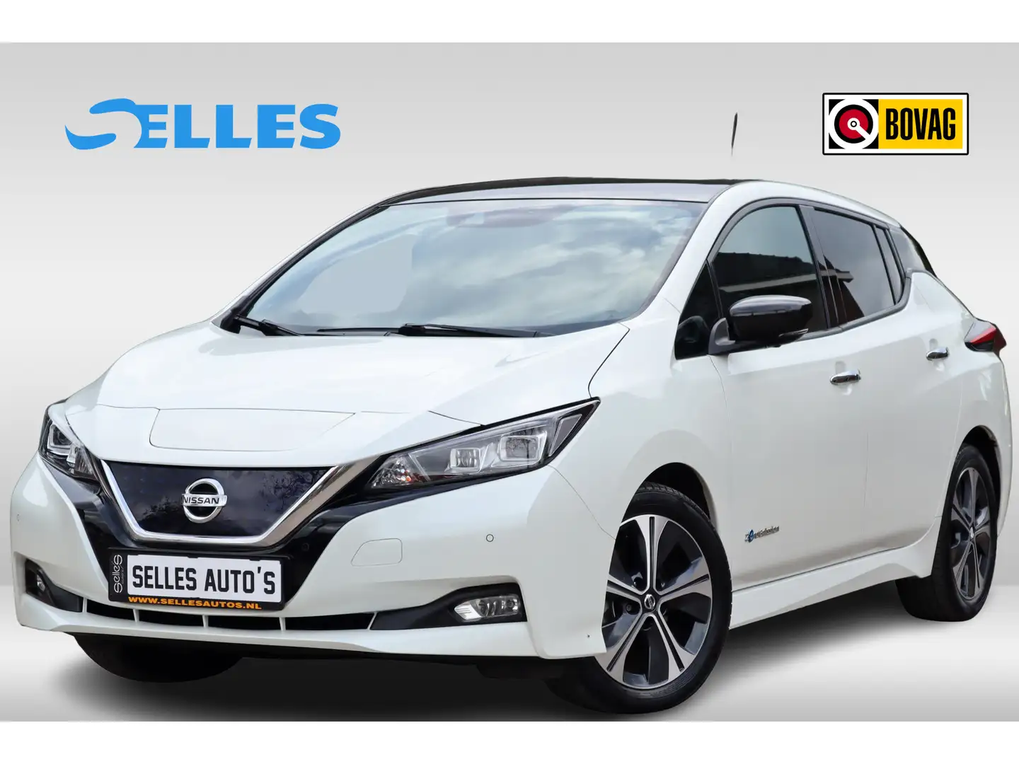 Nissan Leaf | Tekna 40 kWh | 360 Camera | Parelmoer | Lederen Weiß - 1