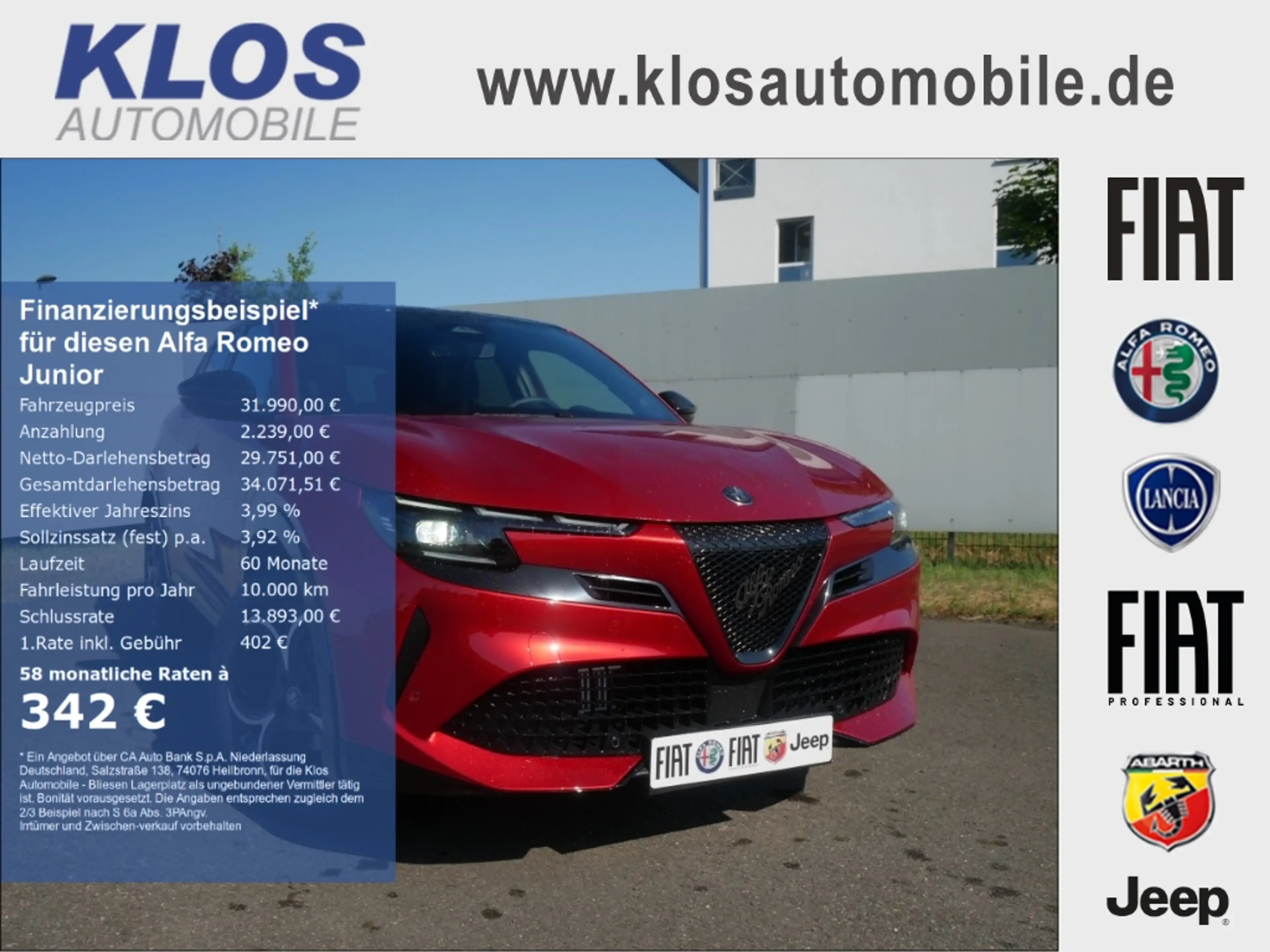 Alfa Romeo Junior IBRIDA TI 1.2 VGT 145PS DCT6 SCHIEBEDACH TECHNOLOG