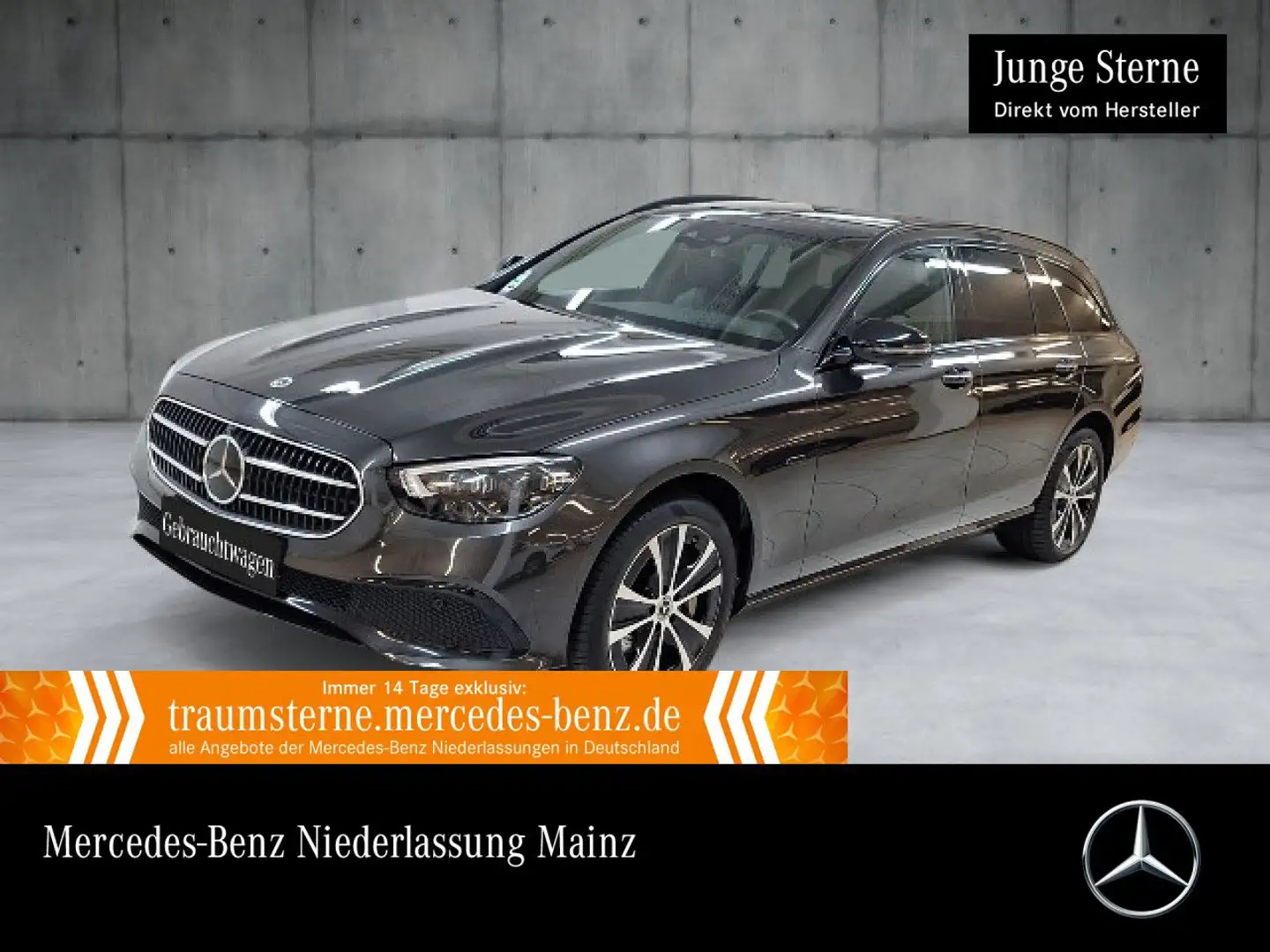 Mercedes-Benz E 300 de T 4M AVANTG+NIGHT+PANO+360+MULTIBEAM+HUD Grau - 1