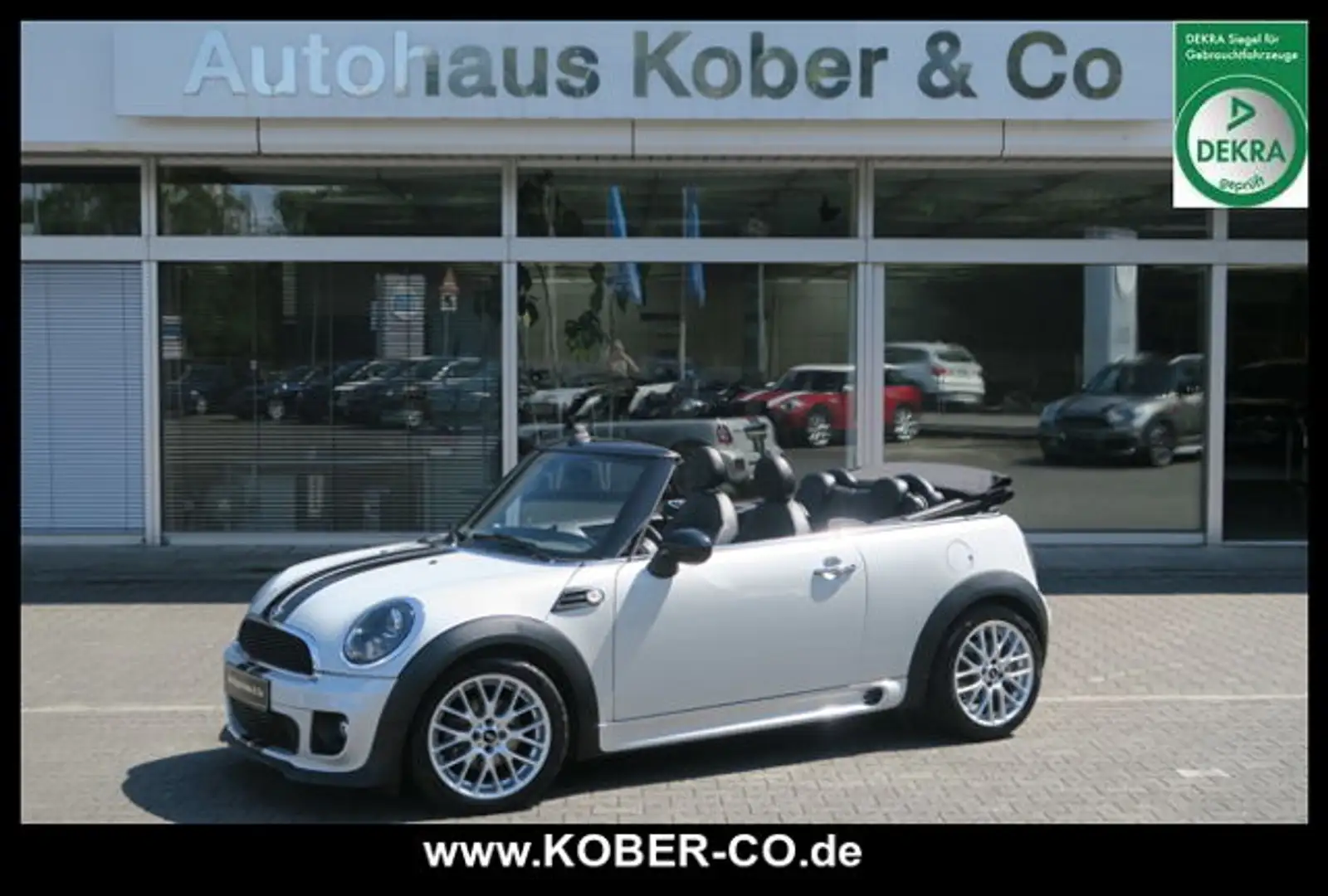 MINI Cooper Cabrio JCW BODY KIT+LEDER+NAVI+SHZ+XENON Grigio - 2