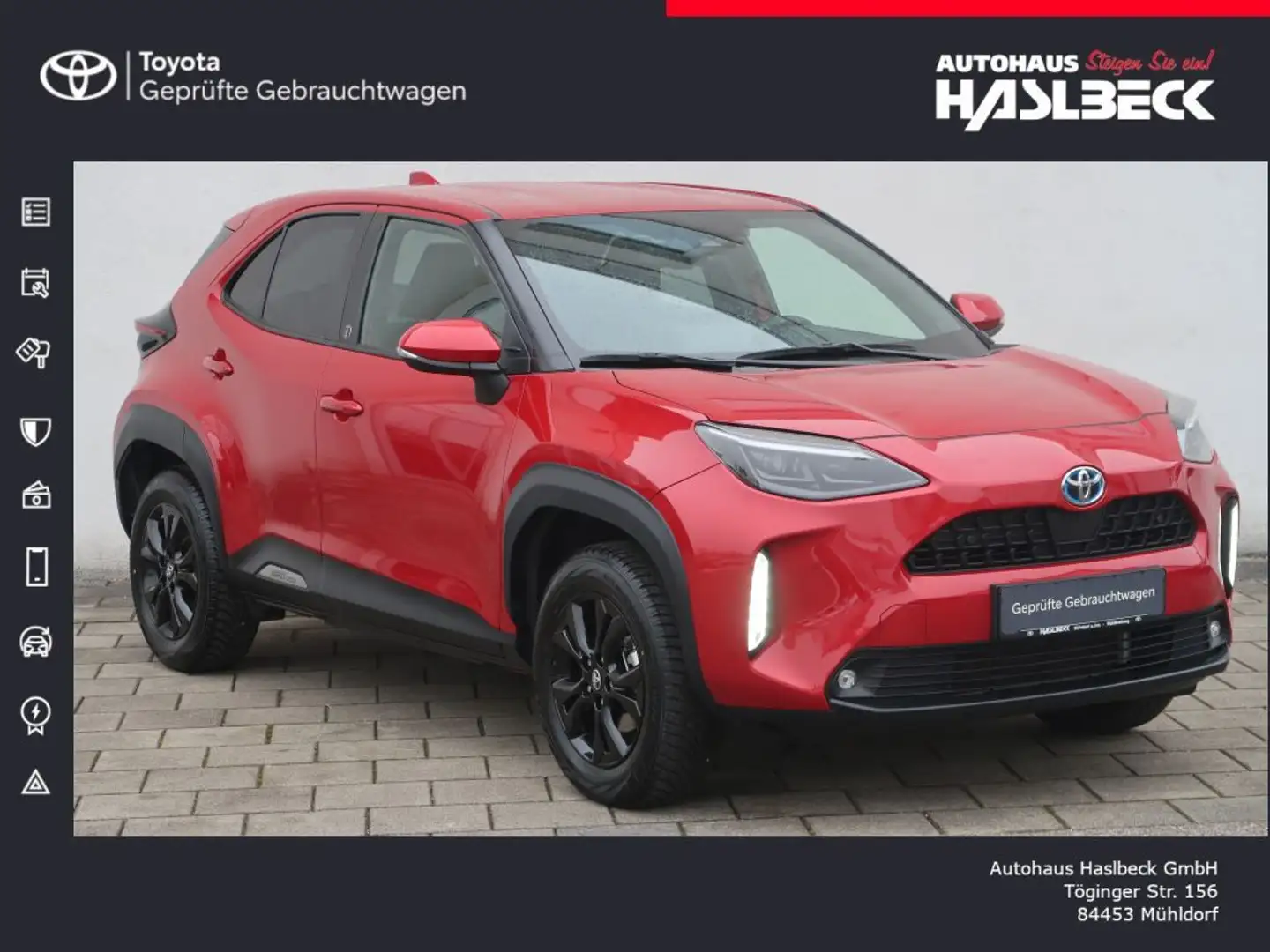 Toyota Yaris Cross Hybrid 1.5 VVT-i Team Deutschland, Safety Paket, W Rot - 1