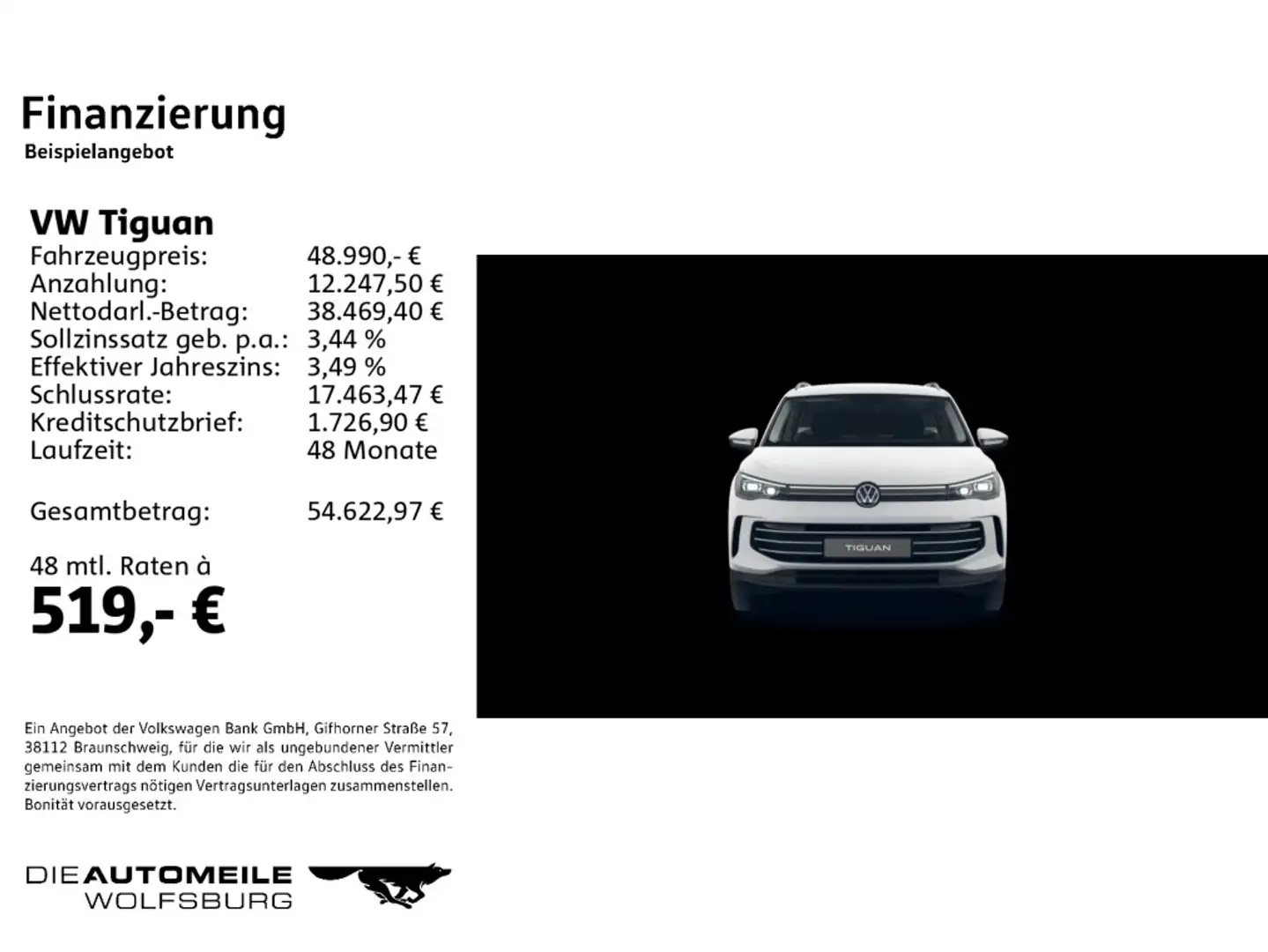 Volkswagen Tiguan 1.5 eHybrid OPF DSG Elegance Weiß - 2