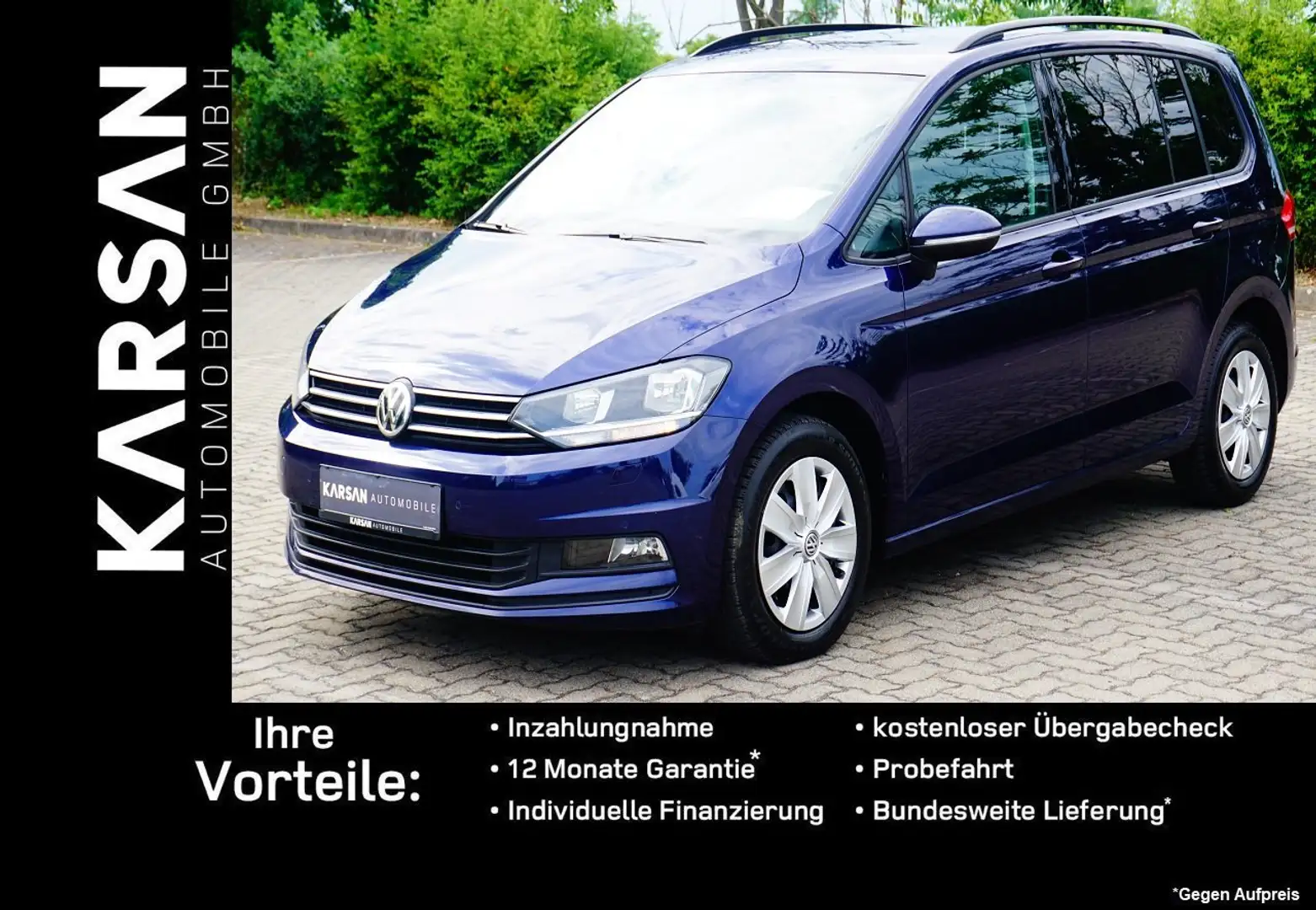 Volkswagen Touran Comfortline BMT/Start-Stopp/NAVI/2xPDC/SHZ/LED Bleu - 1