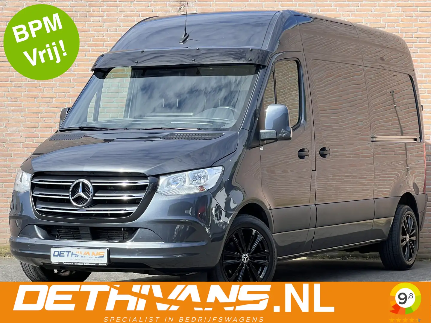 Mercedes-Benz Sprinter 214CDI 143PK 9G-Tronic / L2H2 / M-BUX / Cruisecont Gris - 1