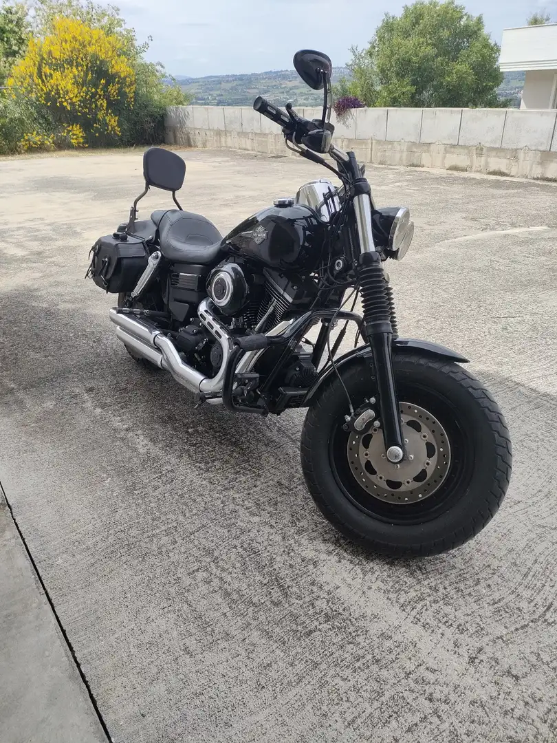 Harley-Davidson Dyna Fat Bob Negru - 2