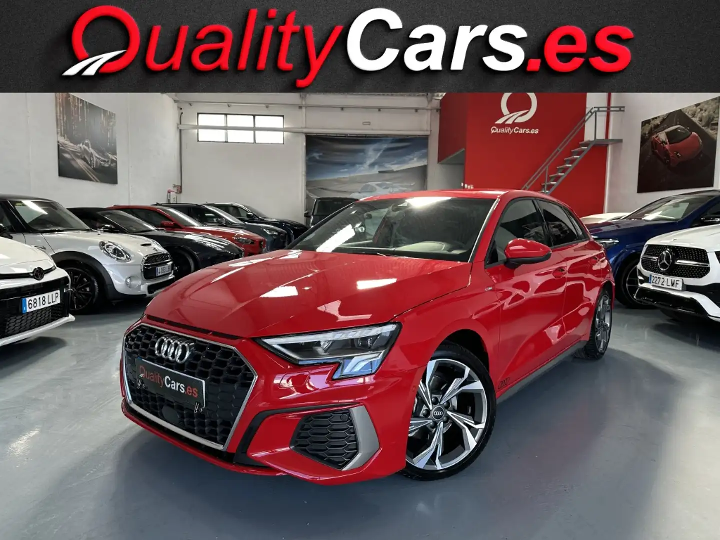 Audi A3 Sportback 30TDI S line Rojo - 1