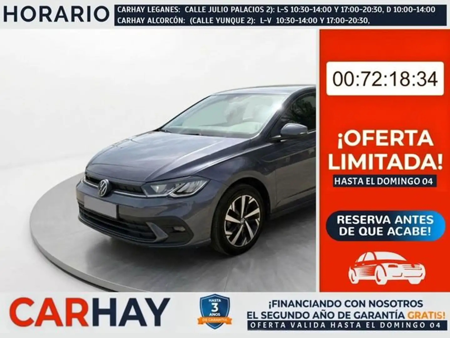Volkswagen Polo 1.0 TSI Life 70kW Gris - 1
