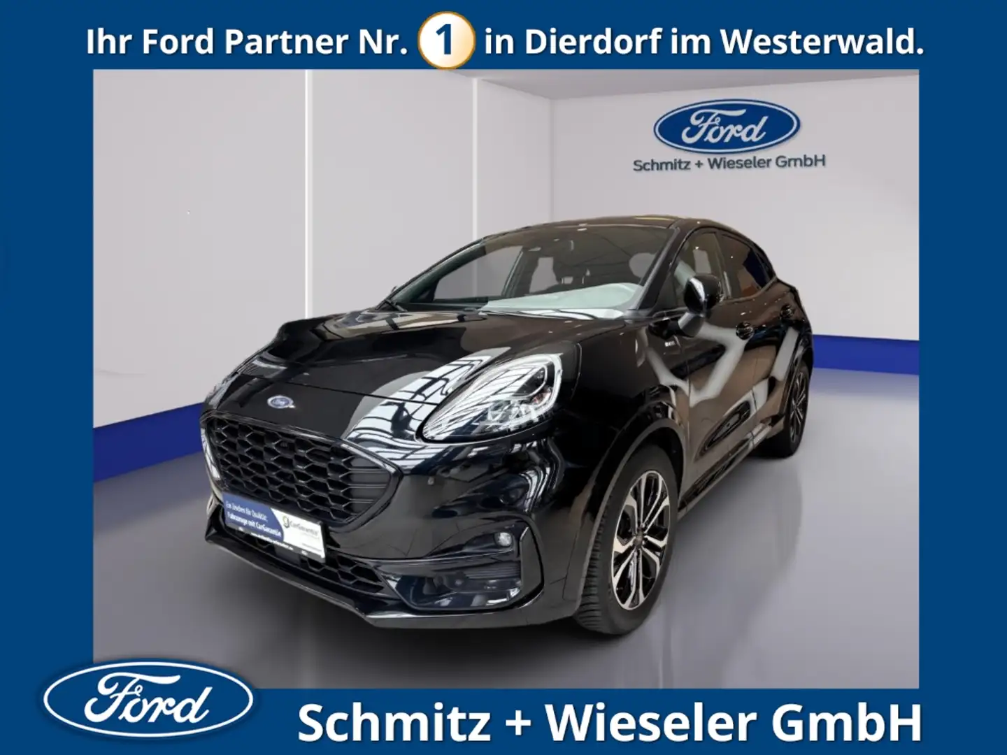Ford Puma ST-Line 1.0 EcoBoost Mild Hybrid EU6d, Navi, Negro - 1