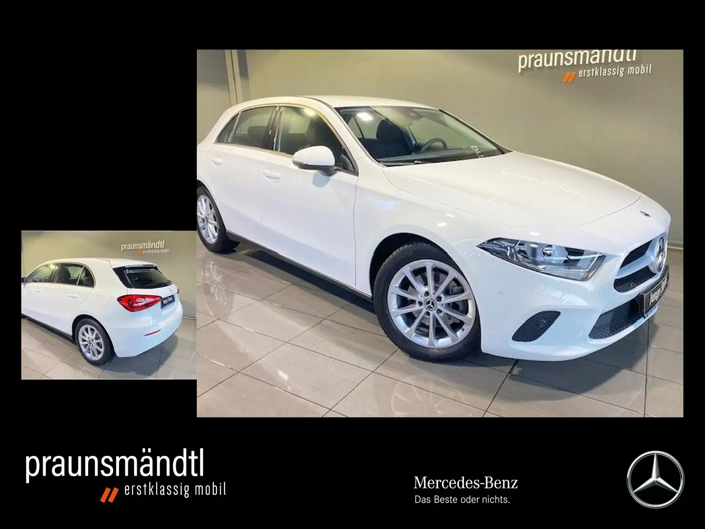Mercedes-Benz A 200 Advanced 7G-DCT/MBUX/Navi Plus/DAB/SHZ/PTC Blanc - 1