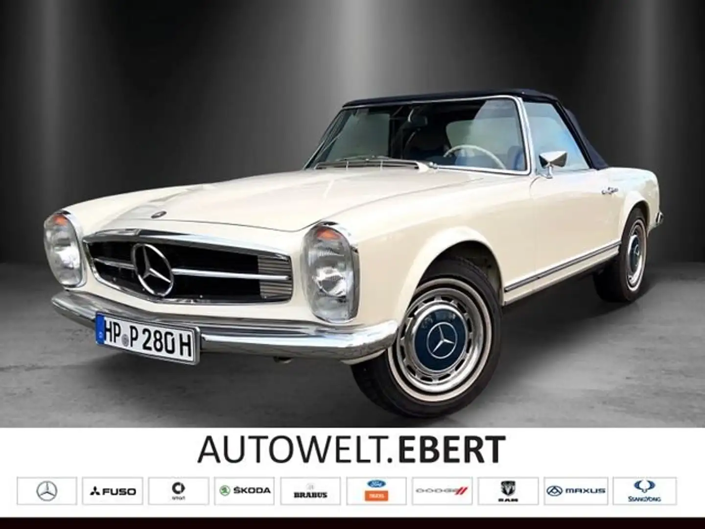 Mercedes-Benz 280 SL Pagode Cabrio W113 Wertgutachten 1- TOP! Blanc - 1