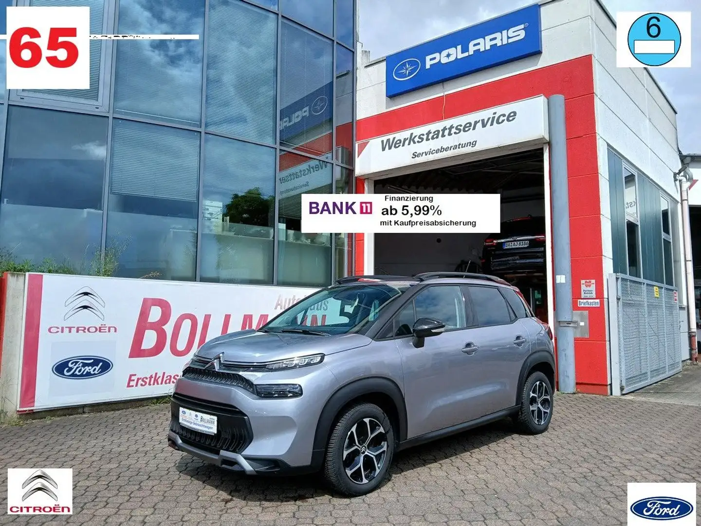 Citroen C3 Aircross Plus,Automatik,Navi,1 Hand. Grau - 1