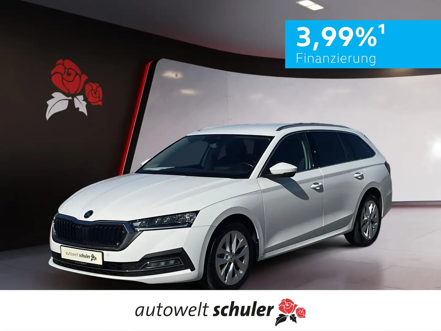 Skoda Octavia Combi 2,0 TDI DSG Style AHK LED Weiß - 1