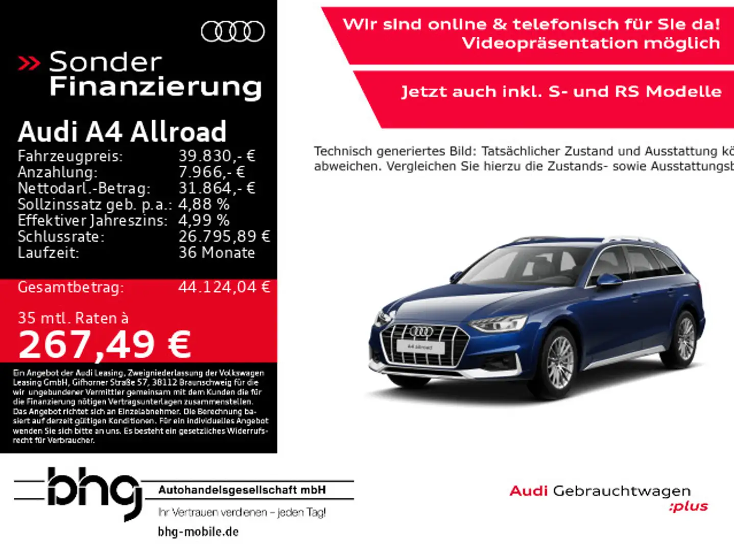 Audi A4 allroad A4 allroad quattro 40 TDI S tronic Blau - 1
