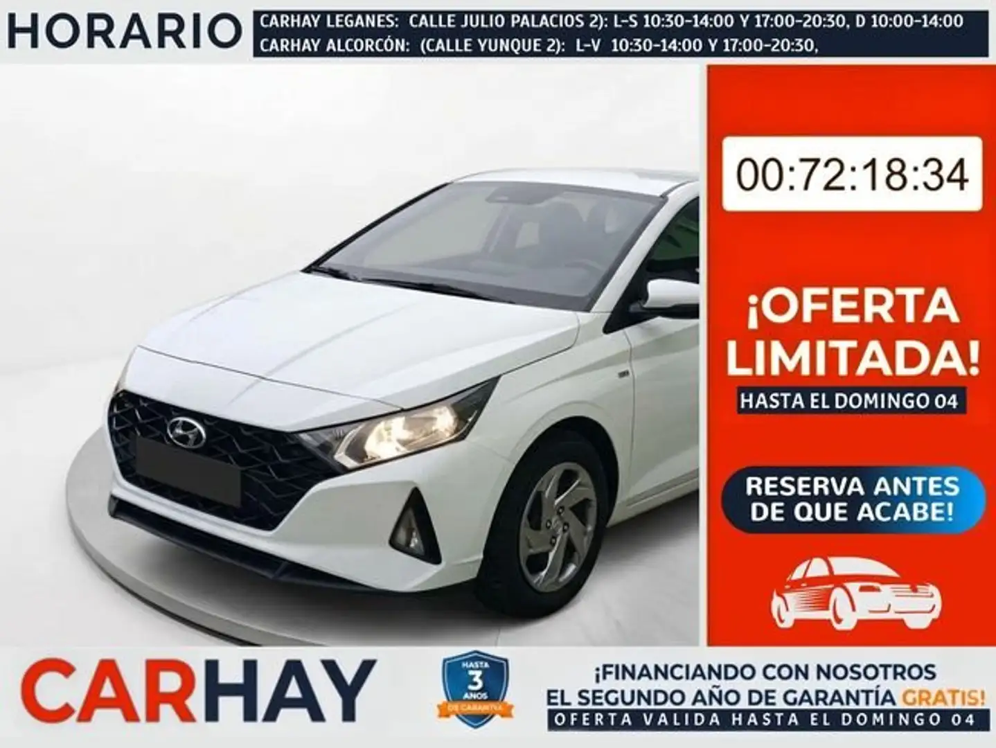 Hyundai i20 1.0 TGDI 74kW (100CV) 48V Essence Blanco - 1