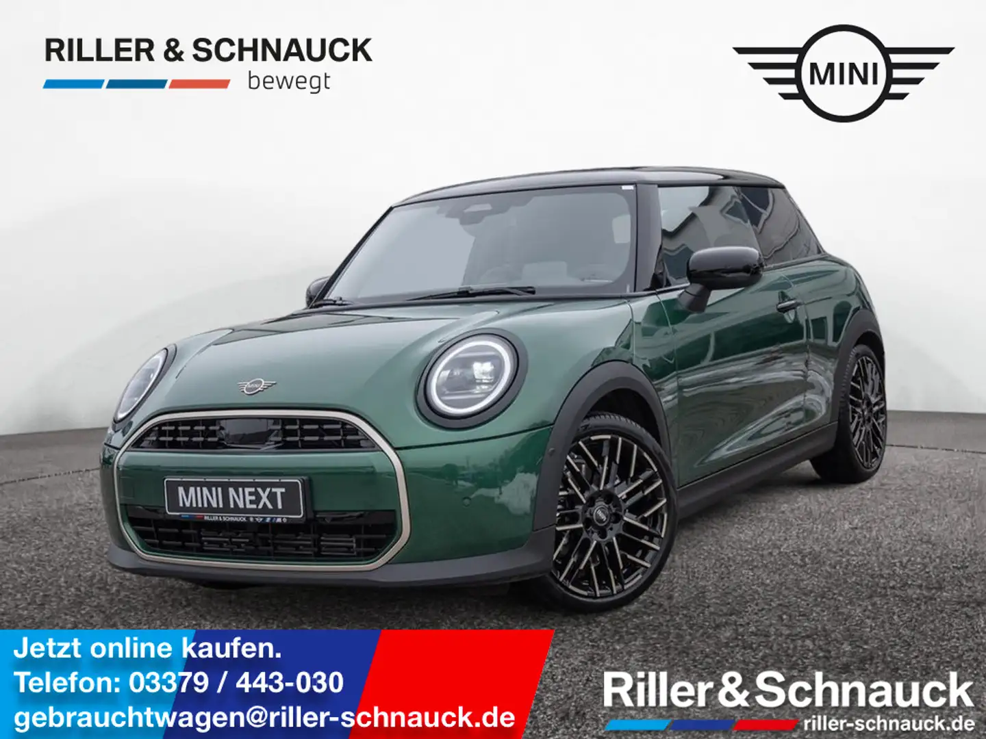 MINI Cooper C Favoured Trim SHZ NAVI HUD LED PANO Grün - 1