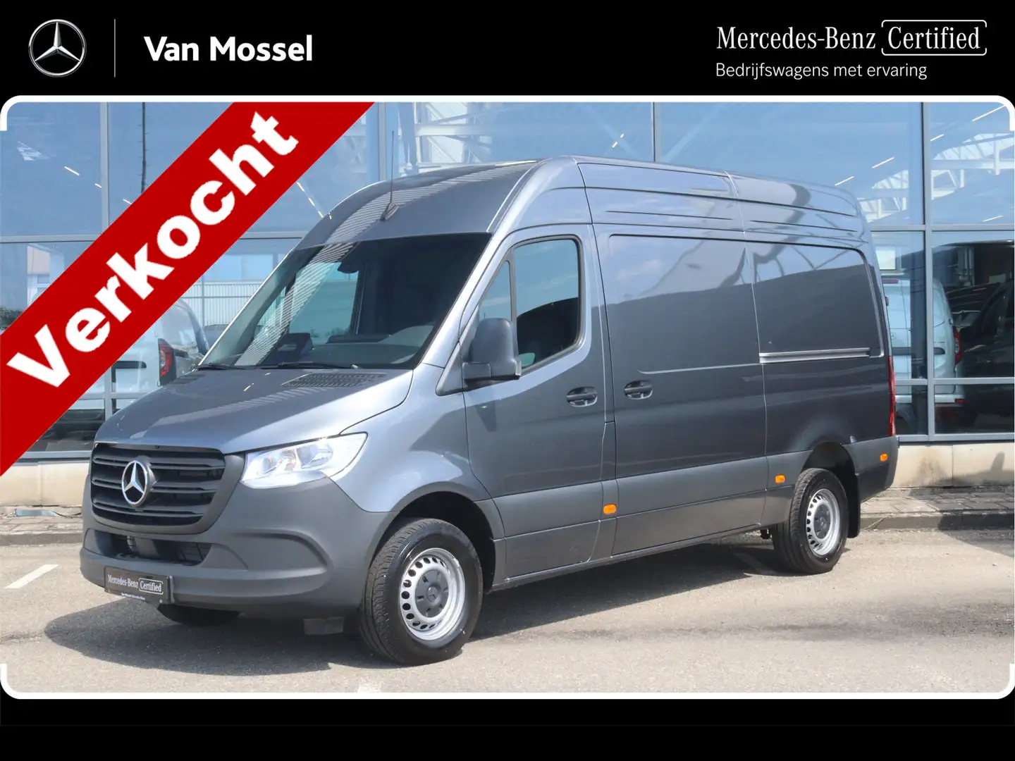 Mercedes-Benz Sprinter 317 CDI L2H2 Pro | AIRCO/CAMERA/DISTRONIC/2x SCHUI Grijs - 1