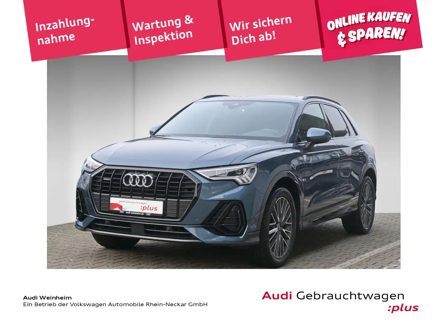 Audi Q3 40 TFSI Black S-Line Edition Pano LED uvm Grau - 1