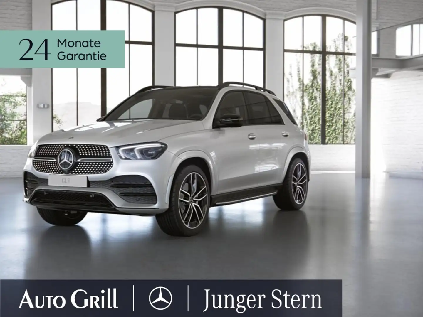 Mercedes-Benz GLE 450 4M AMG Night Airmatic Pano AHK 22 Zoll Weiß - 2