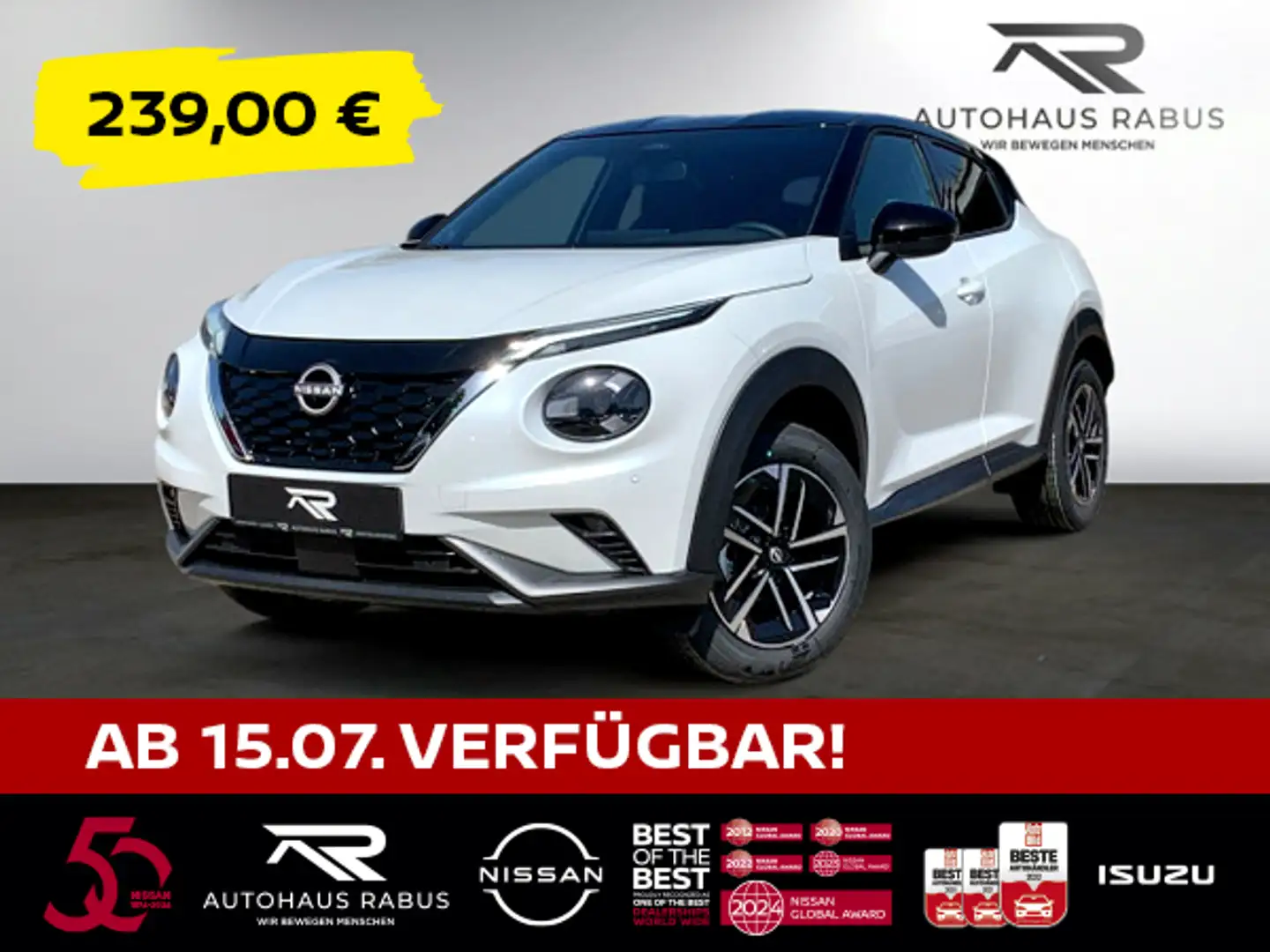 Nissan Juke 🔥 TOP-Deal: Nissan Juke 1.6 Hybrid N-Connecta Weiß - 1