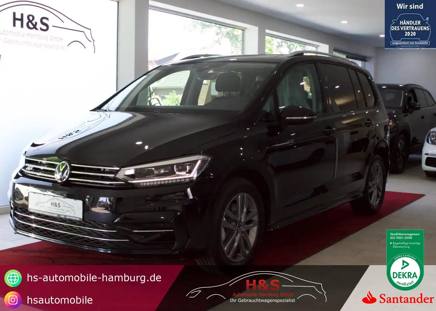 Volkswagen Touran 2.0 TDI Highline/R-LINE BMT 7 Sitzer*PANORAMA Schwarz - 1