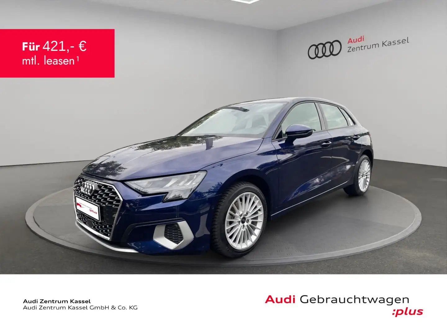 Audi A3 30 TFSI LED Navi PDC+ Teilleder Blau - 1